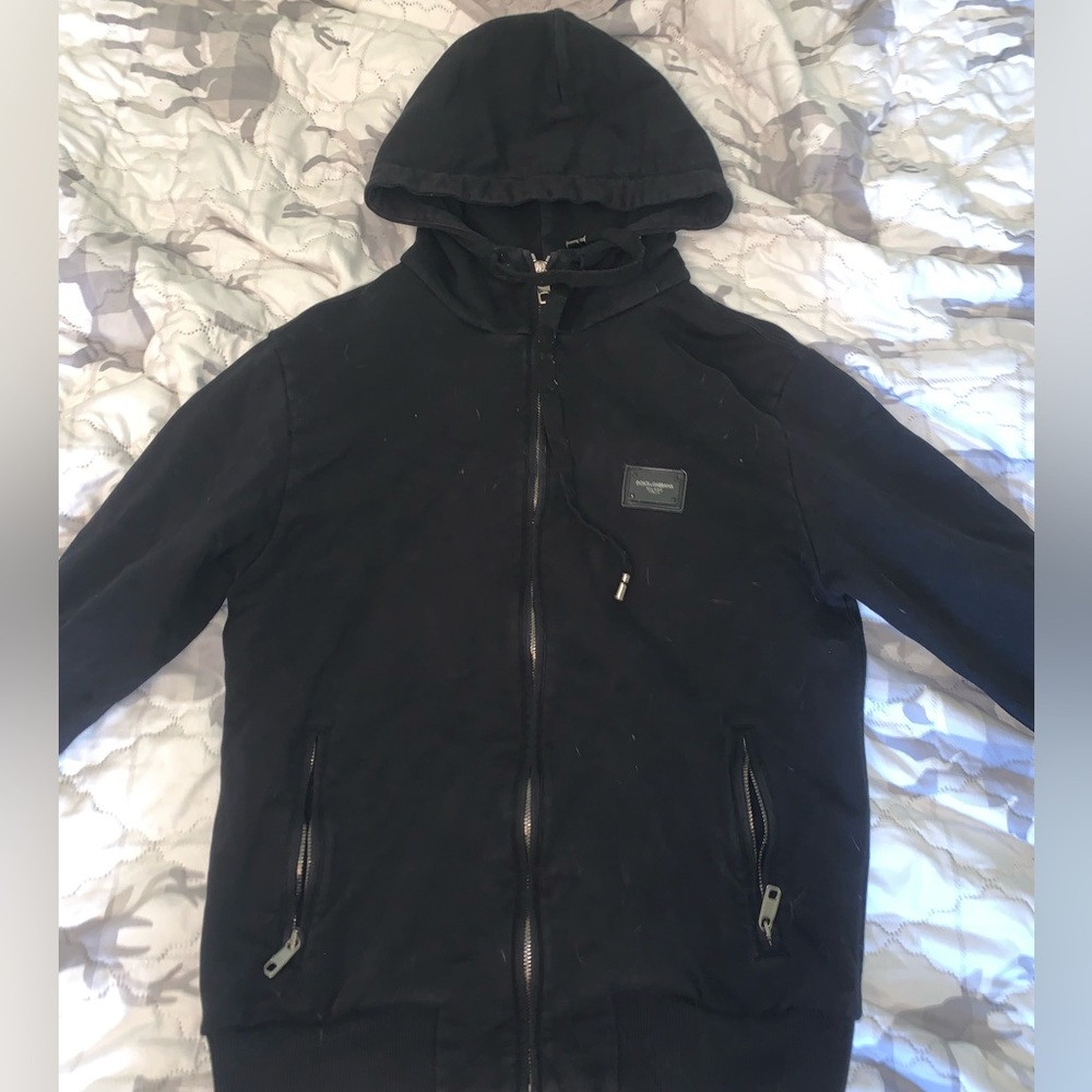 Dolce & Gabbana Jersey zip up hoodie